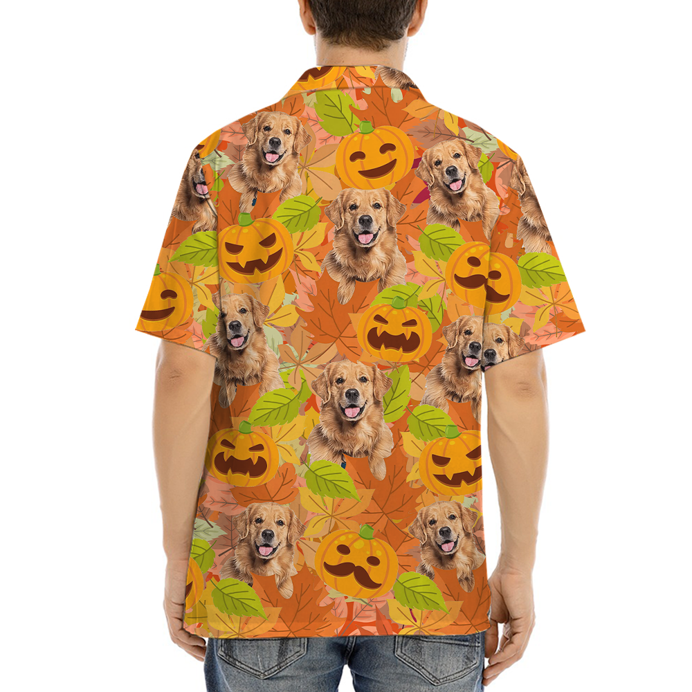 Golden Retrieve Thanksgiving Hawaiian Shirt