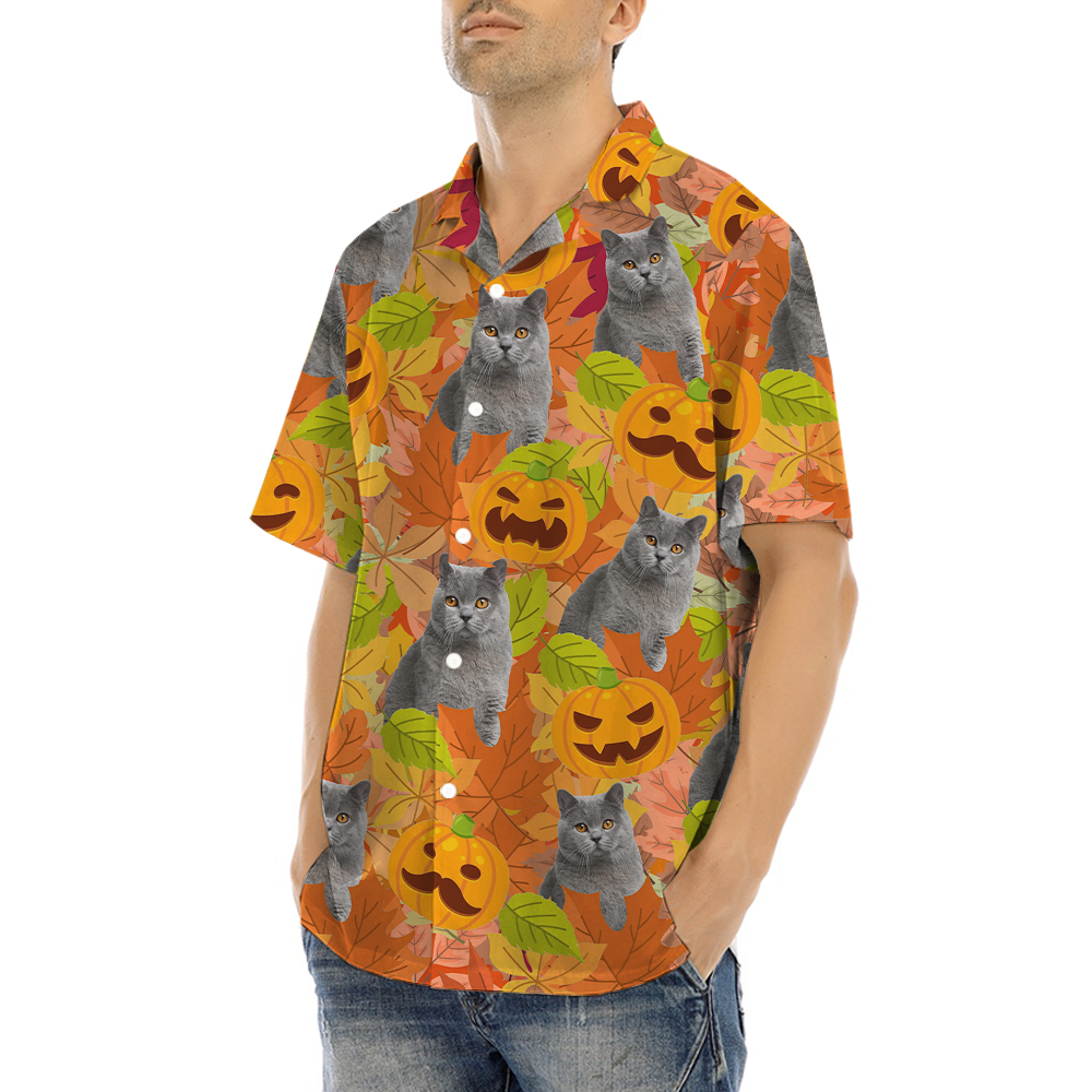 Thanksgiving Exotic Cat Hawaiian Shirt