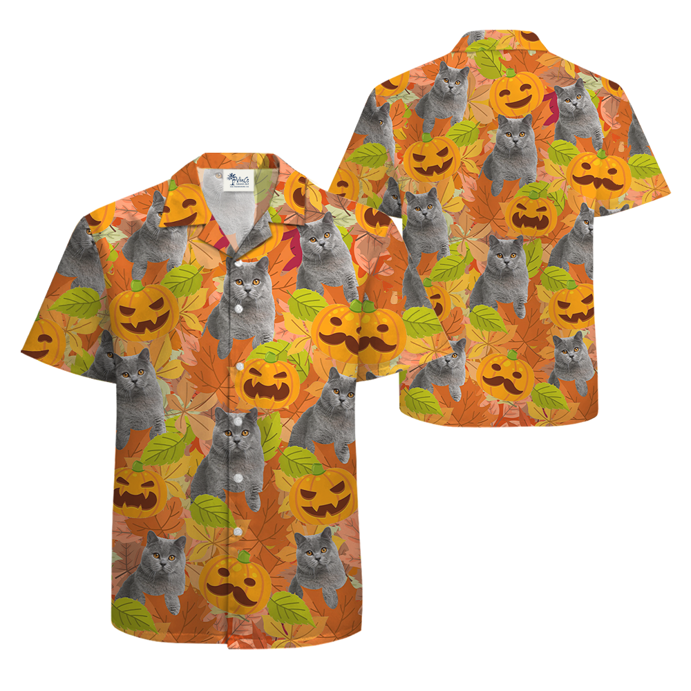 Thanksgiving Exotic Cat Hawaiian Shirt