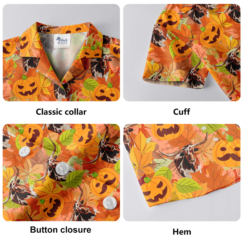 Thanksgiving Long Horn Tropical Hawaiian Shirt