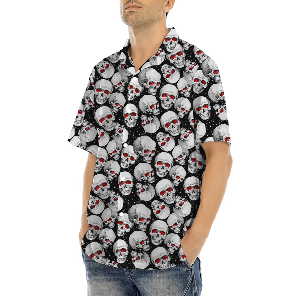 Halloween Scary Skull Hawaiian Shirt
