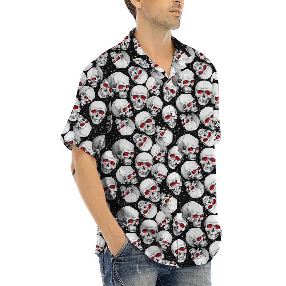 Halloween Scary Skull Hawaiian Shirt