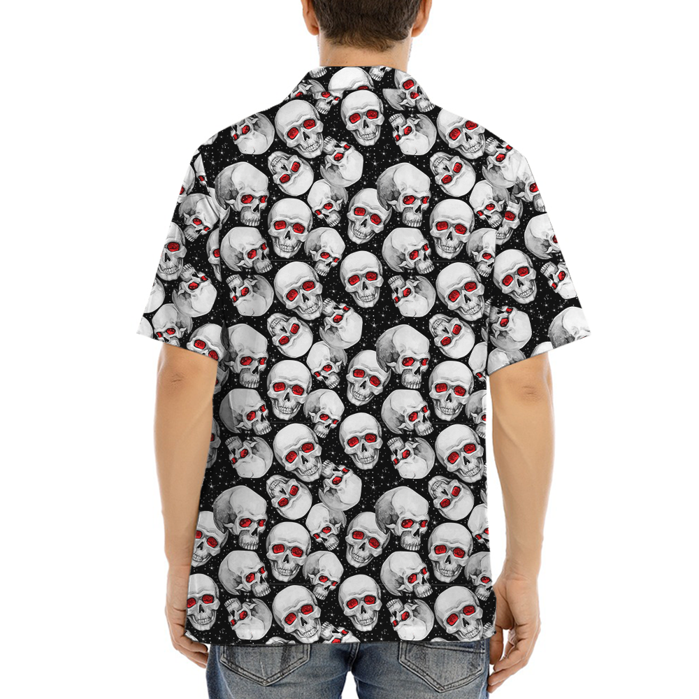 Halloween Scary Skull Hawaiian Shirt