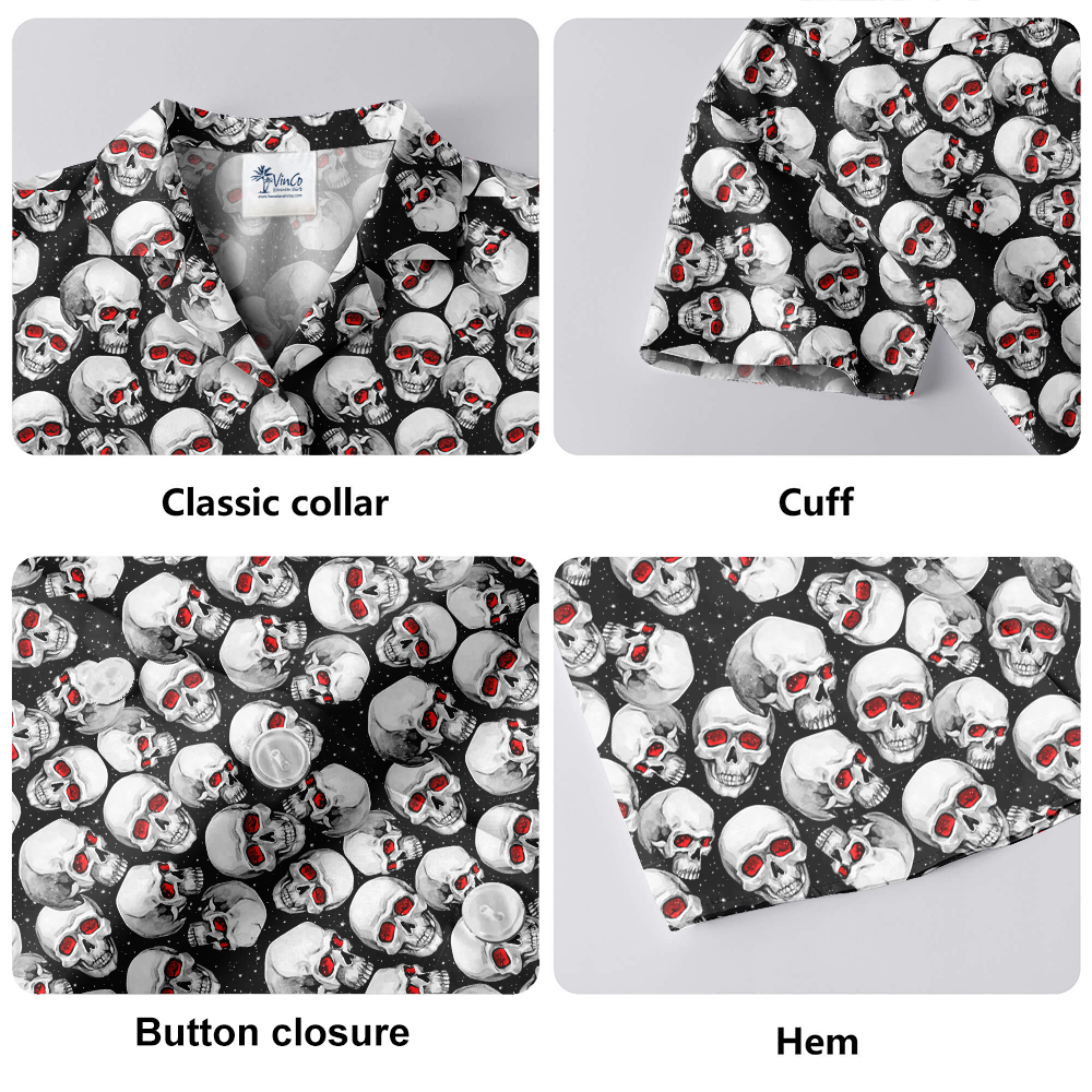 Halloween Scary Skull Hawaiian Shirt