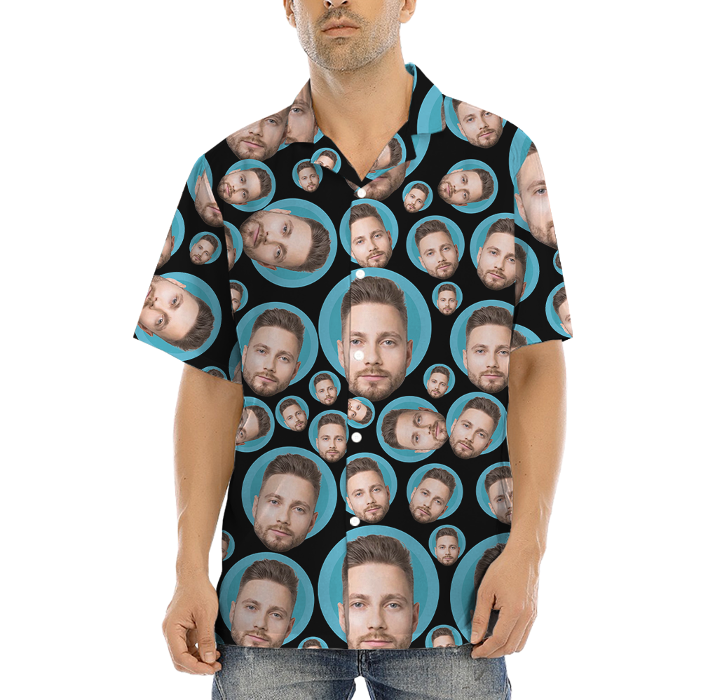 Custom Multiple Faces Hawaiian Shirt - variant image 1