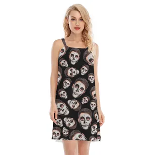 Custom Face Horror Halloween Hawaiian Cami Dress