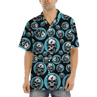 Scary Skull Halloween Hawaiian Shirt