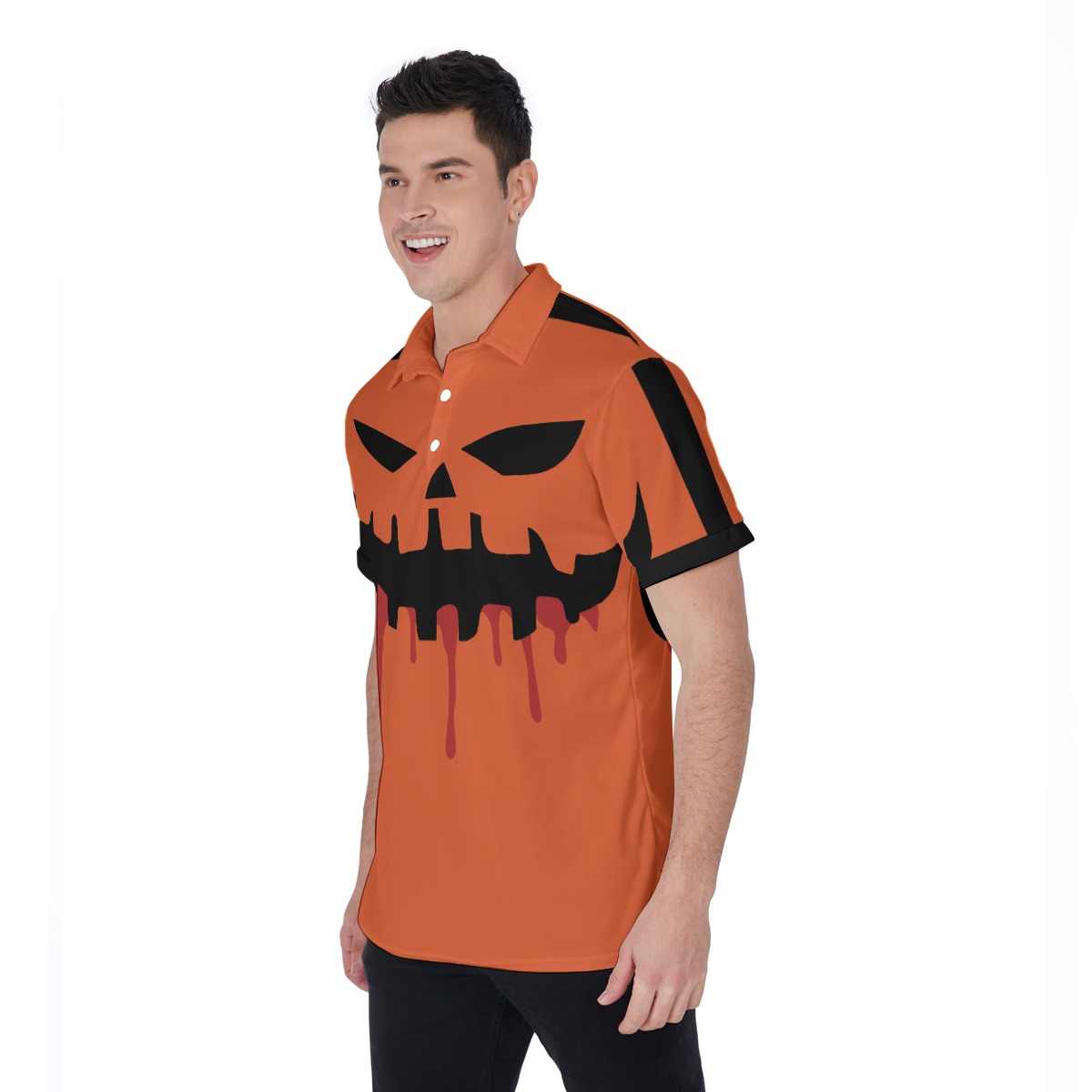 Jack o' Lantern Costume Halloween Polo Shirt