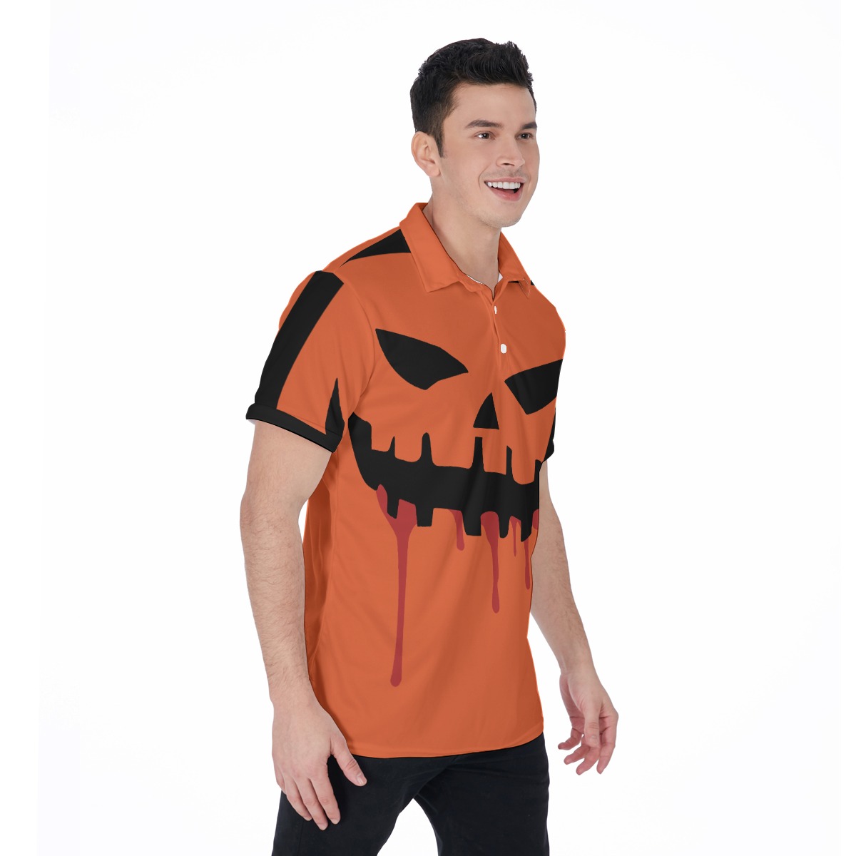 Jack o' Lantern Costume Halloween Polo Shirt