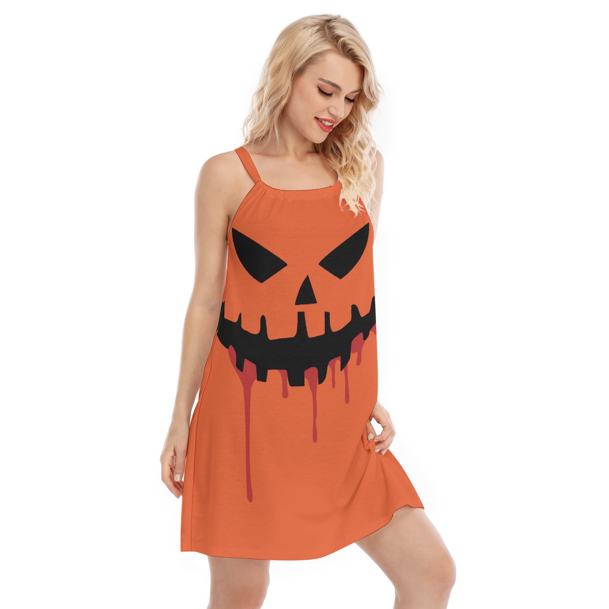 Jack o' Lantern Costume Cami Dress