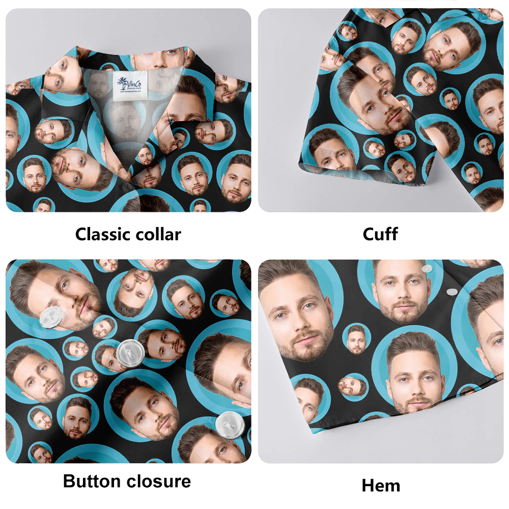Custom Multiple Faces Hawaiian Shirt