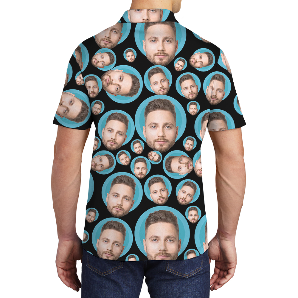 Custom Hawaiian Polo Golf Shirt With Multiple Faces