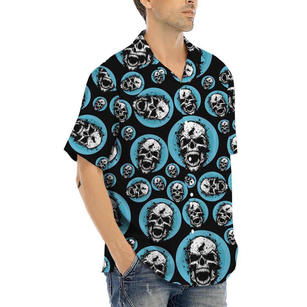 Scary Skull Halloween Hawaiian Shirt