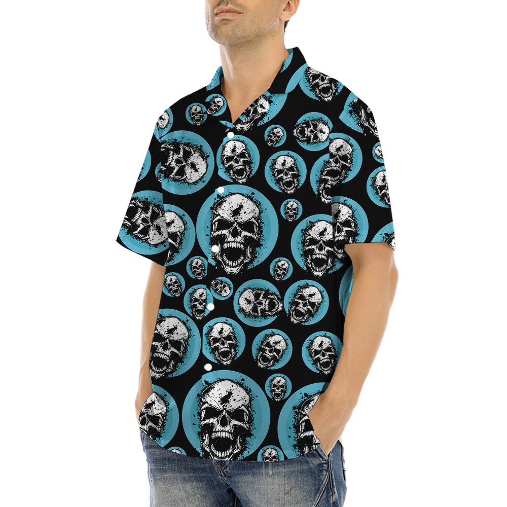 Scary Skull Halloween Hawaiian Shirt