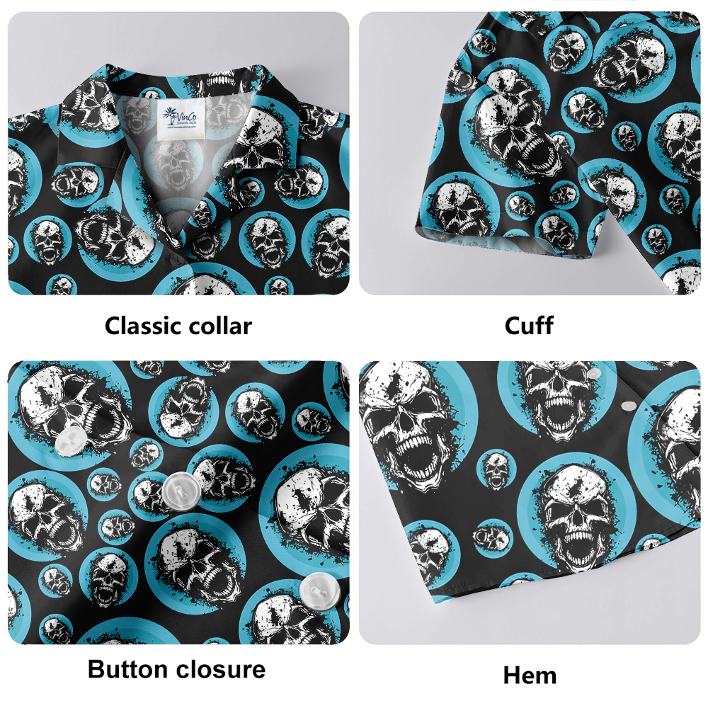 Scary Skull Halloween Hawaiian Shirt