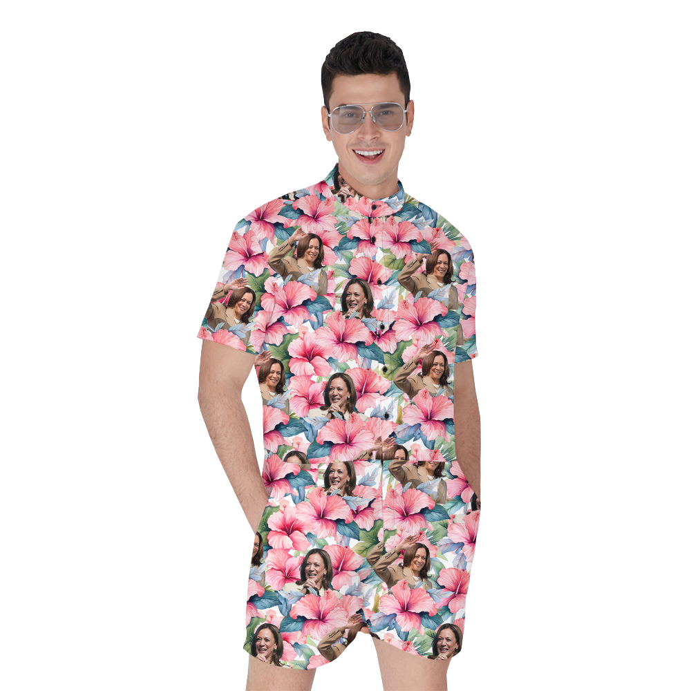 Kamala Harris Hibiscus Romper - variant image 1