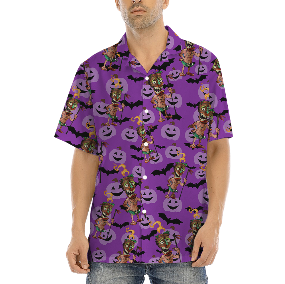 Halloween Tiki Hawaiian Shirt - variant image 1