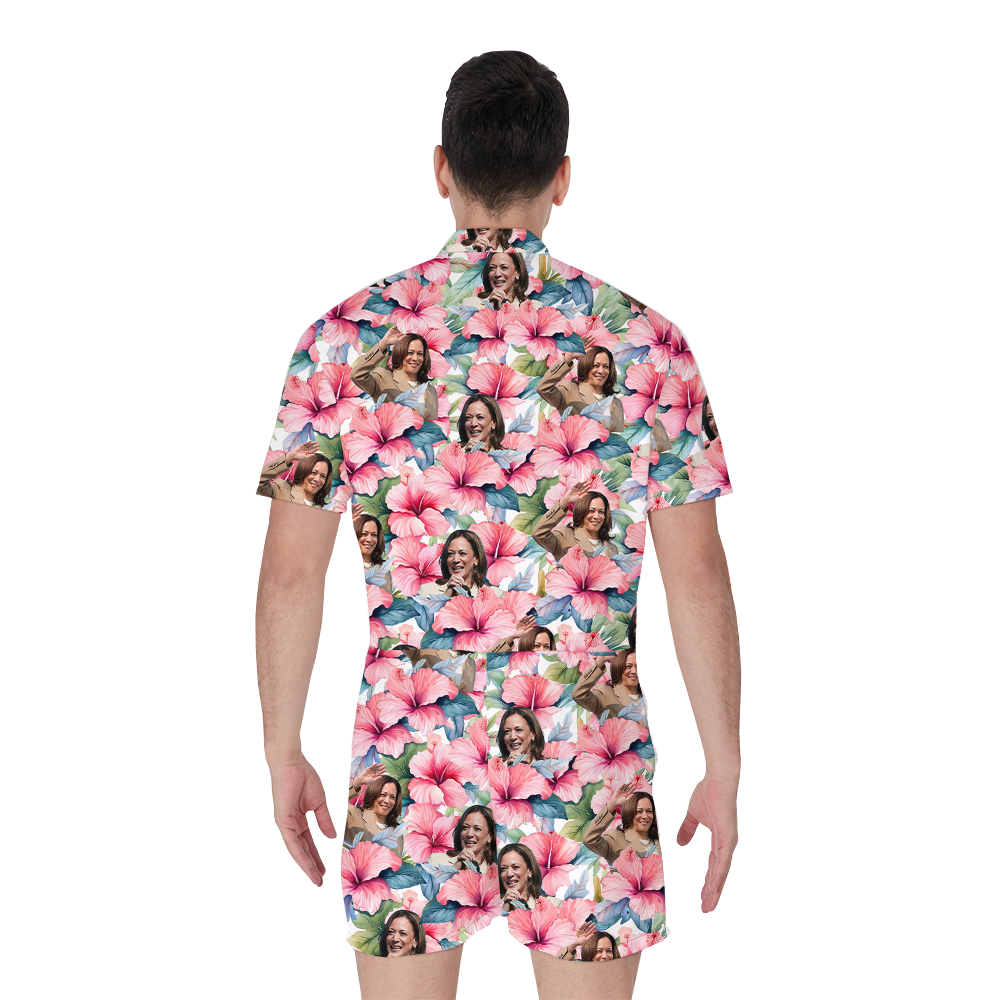 Kamala Harris Hibiscus Romper