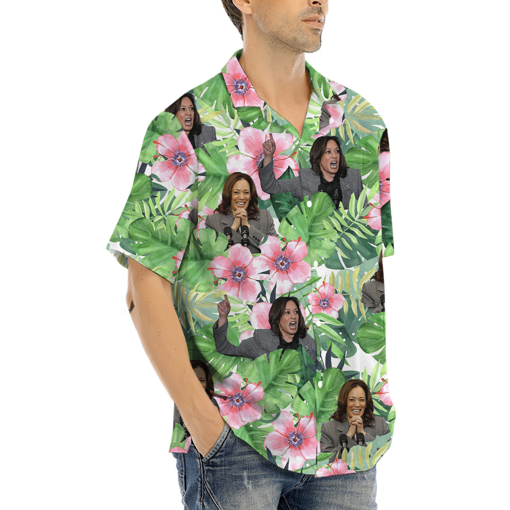 Kamala Harris Tropical Hawaiian Shirt