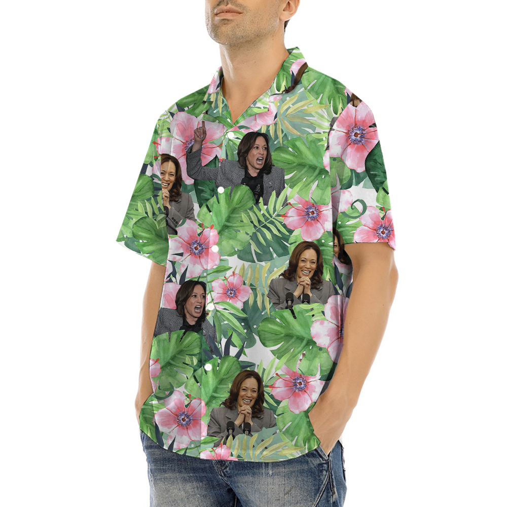 Kamala Harris Tropical Hawaiian Shirt