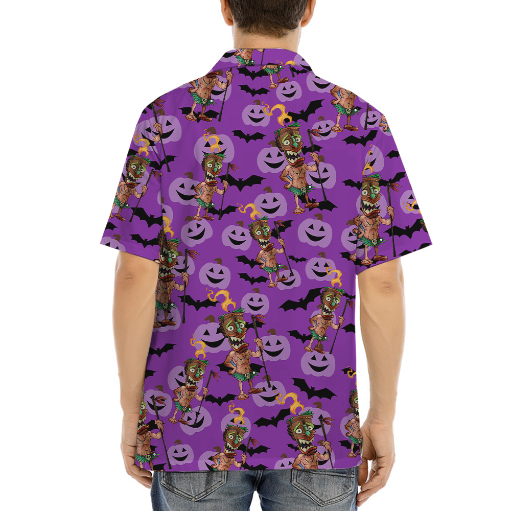 Halloween Tiki Hawaiian Shirt