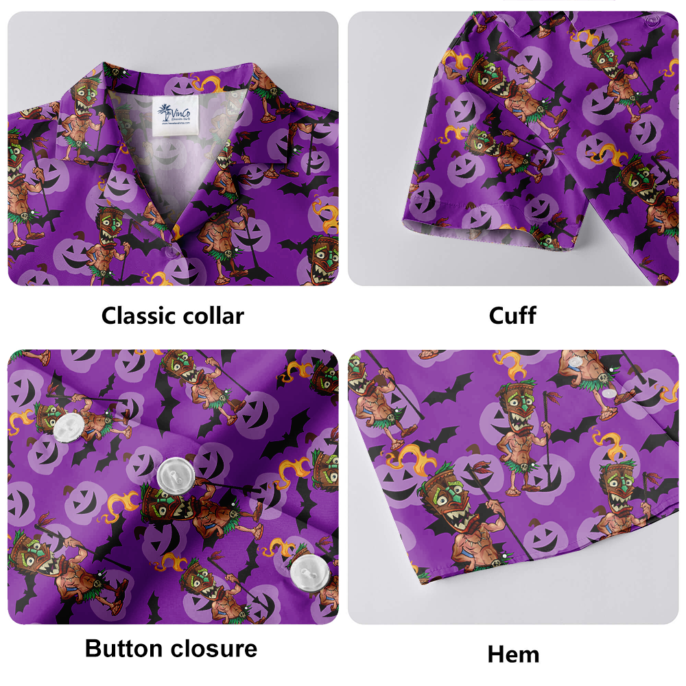 Halloween Tiki Hawaiian Shirt