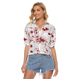Bloody Costume Women's Crop Top Shirt