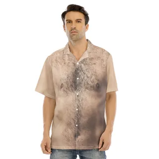 Ugly Hairy Chest Funny Hawaiian Shirt