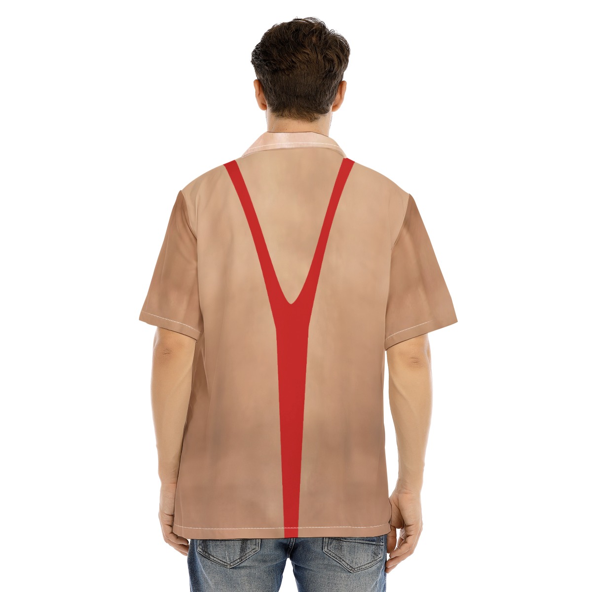 Men Sling Swimsuit Funny Ugly Hawaiian Shirt
