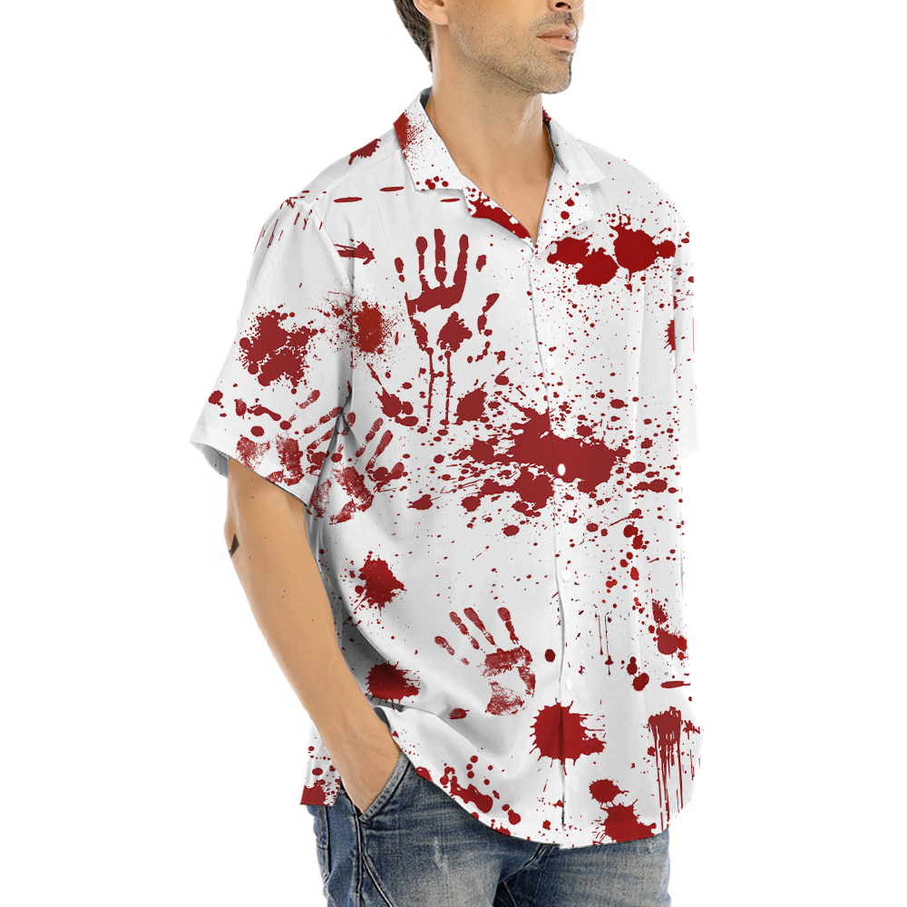Bloody Haunted Halloween Hawaiian Shirt