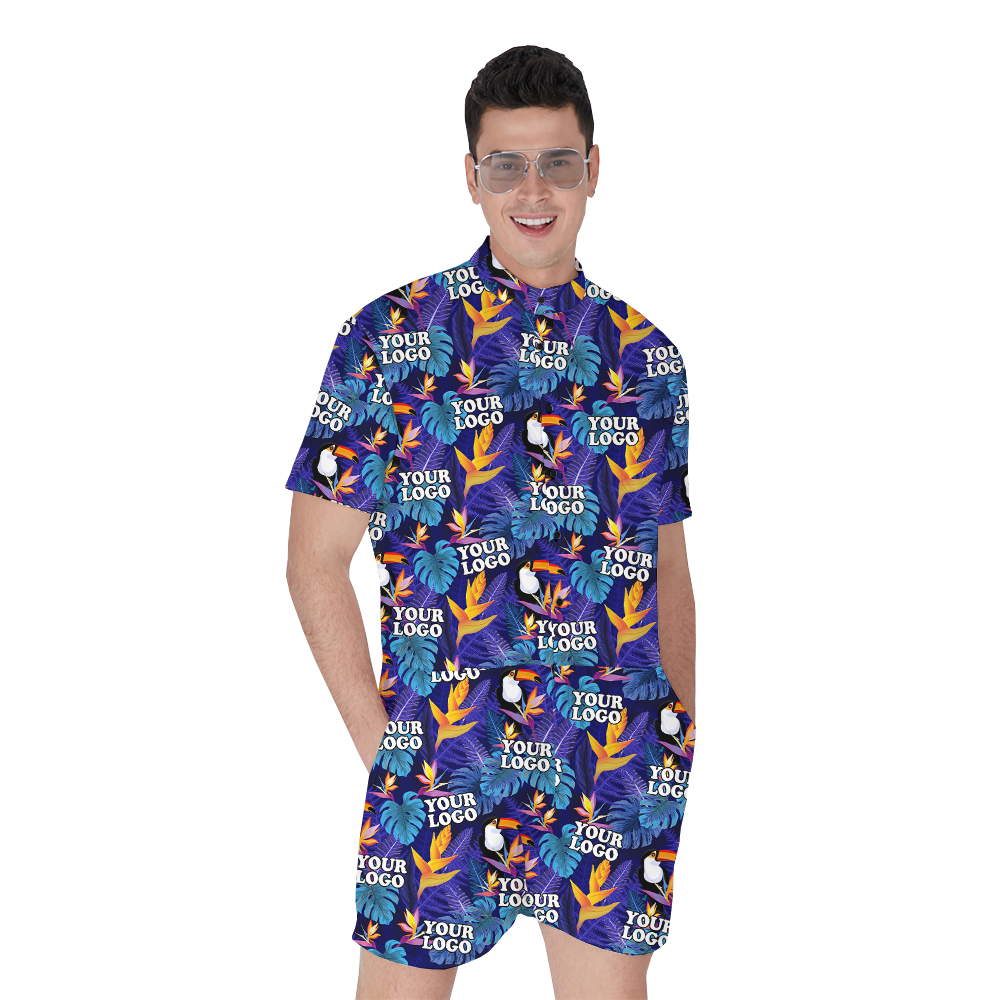 Custom Team Logo Toucan Hawaiian Romper - variant image 1