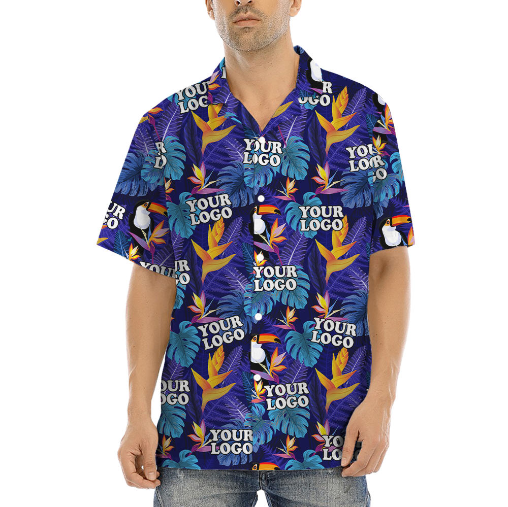 Tropical Toucan Hawaiian Shirt With Custom Logo - variant image 1
