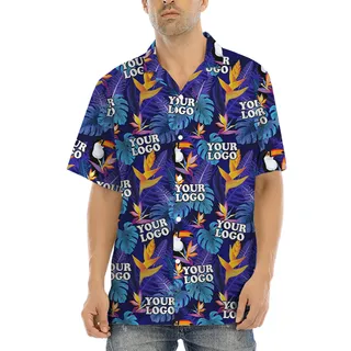Tropical Toucan Hawaiian Shirt With Custom Logo