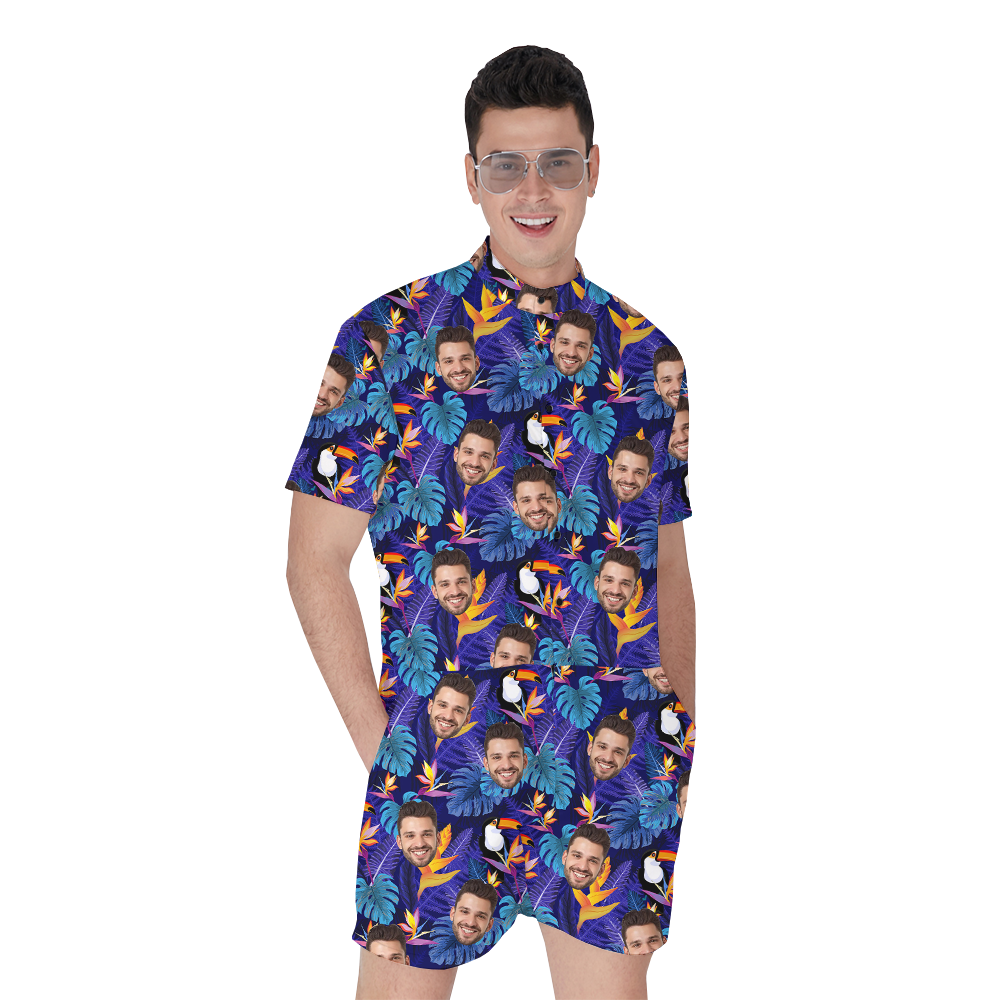 Custom Tropical Toucan Romper With Multiple Faces - variant image 1