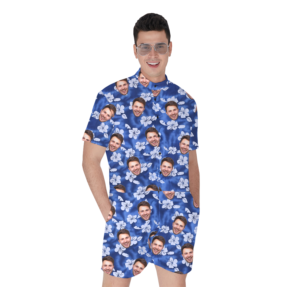 Custom Multiple Face Vintage Floral Romper - variant image 1