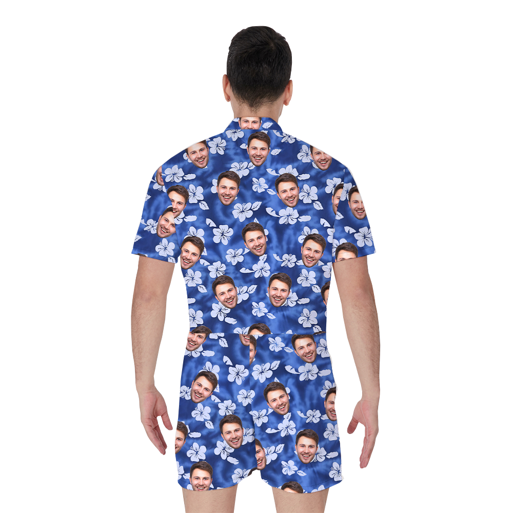 Custom Multiple Face Vintage Floral Romper