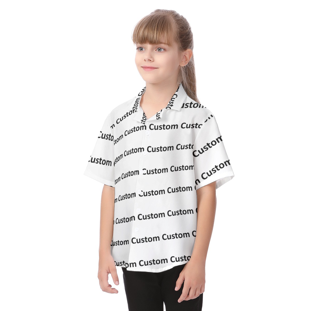Fully Custom Kid's Hawaiian Shirt With Photos