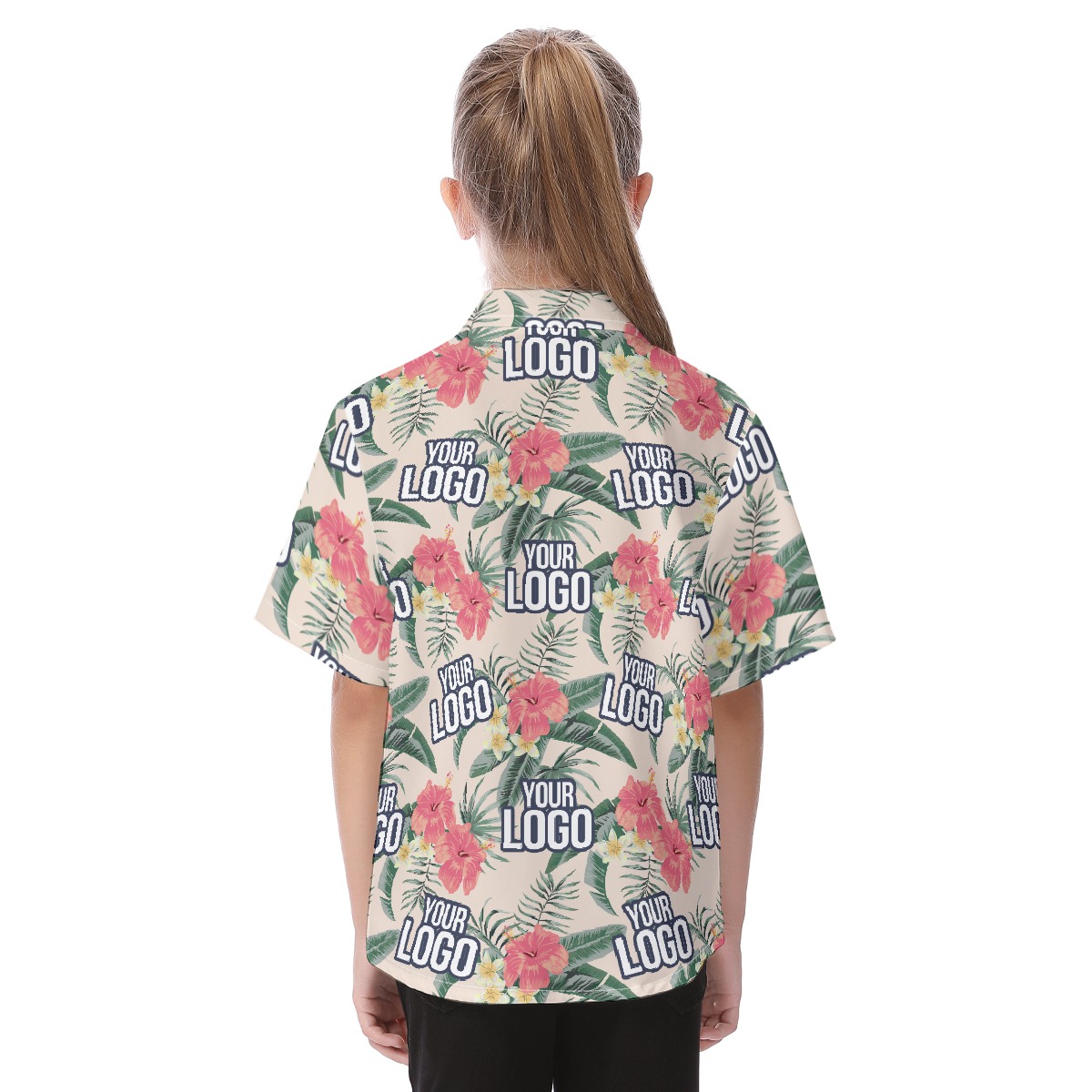 Personalized Kid's Cotton Hawaiian Shirt Tropical