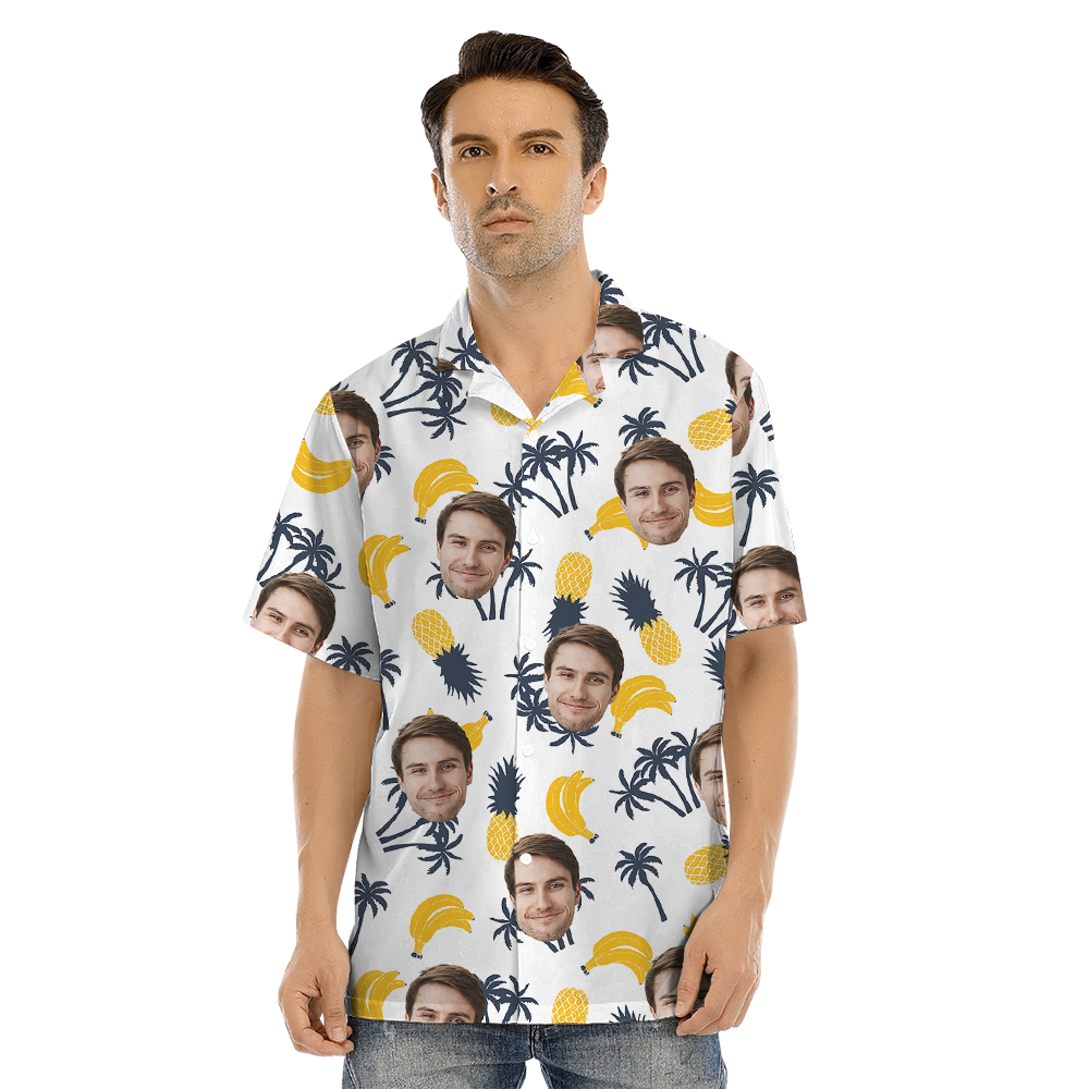Tropical Fruit Custom Face Matching Family Hawaiian Outfits