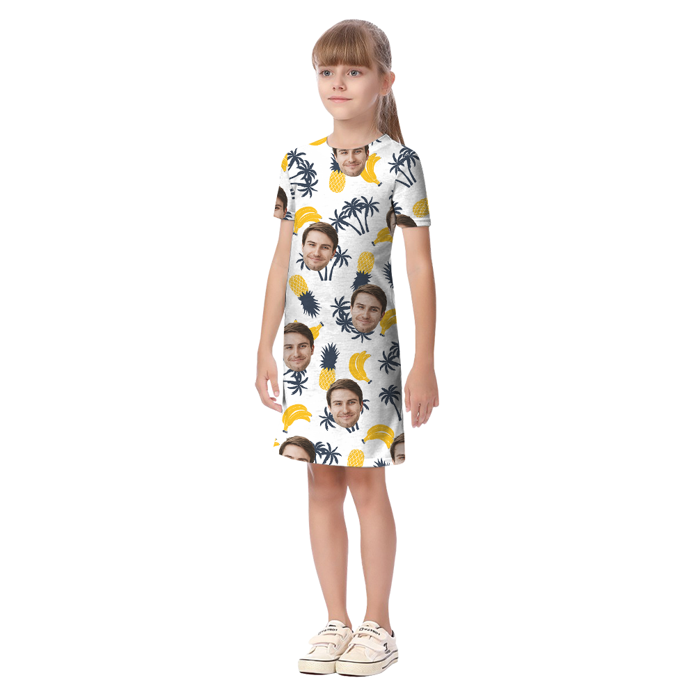 Tropical Fruit Custom Face Matching Family Hawaiian Outfits