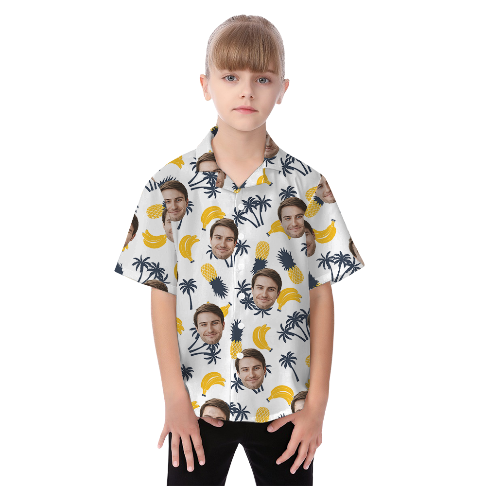 Tropical Fruit Custom Face Matching Family Hawaiian Outfits