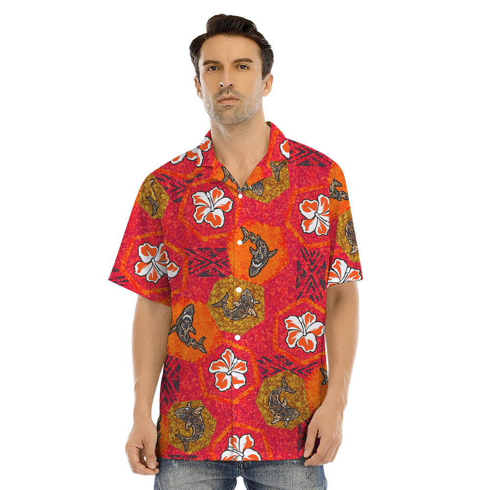 Vintage Shark Matching Family Hawaiian Outfits