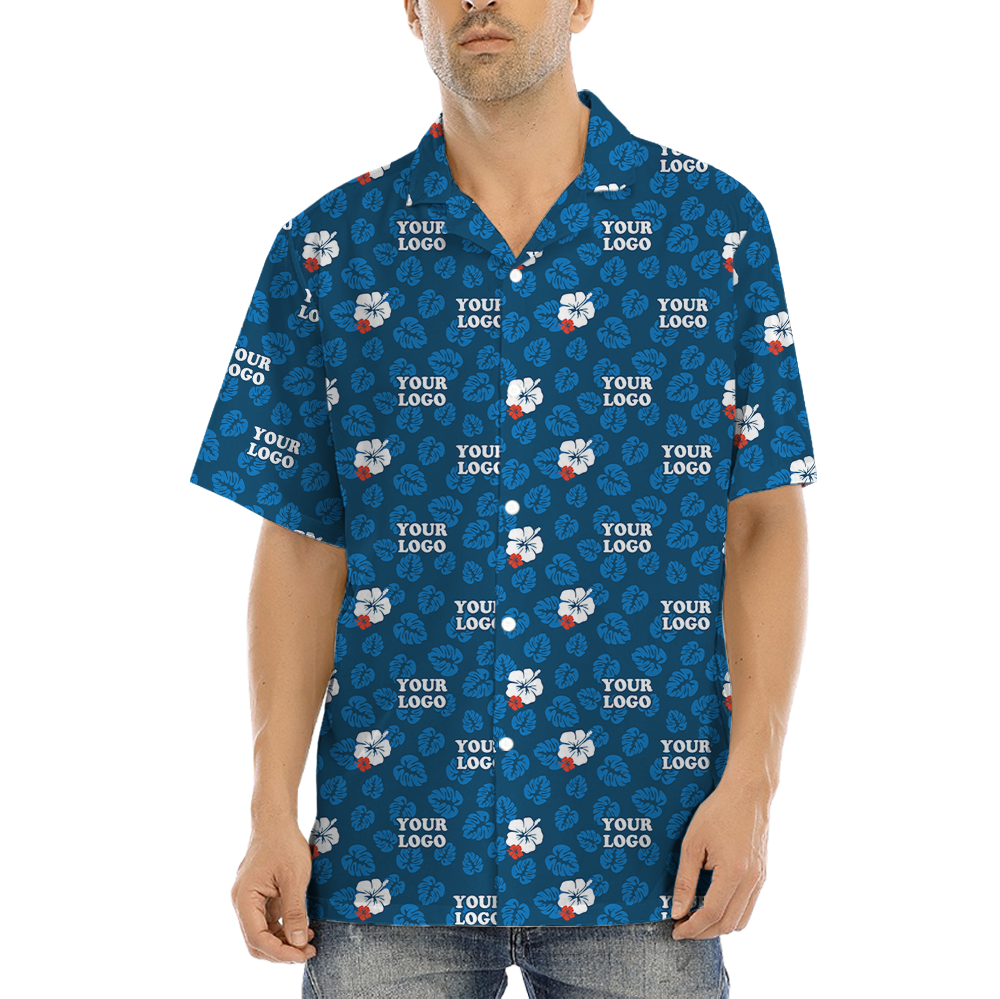 Company Uniform Custom Logo Hawaiian Shirt - variant image 1