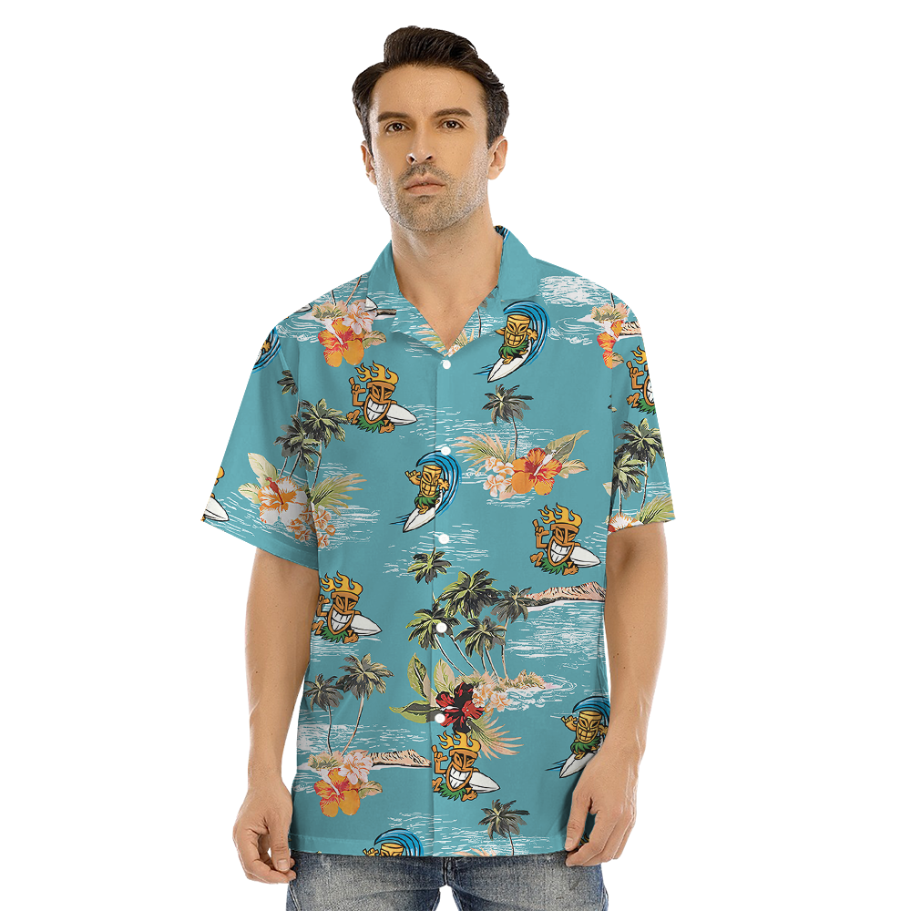 Tiki Surfing Tropical Family Matching Hawaiian Outfits