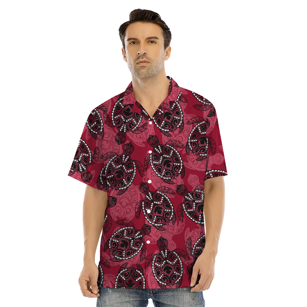 Matching Family Vintage Turtle Red Hawaiian Outfits
