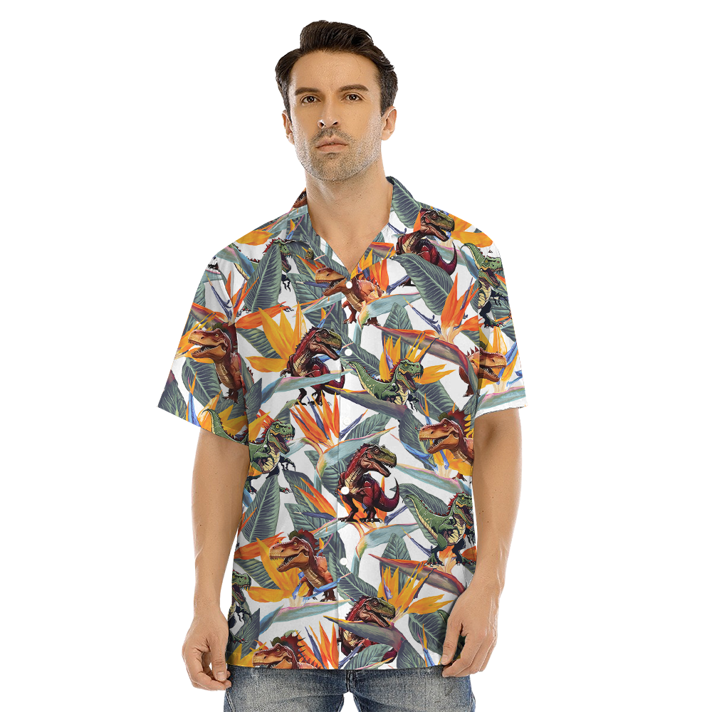T-Rex Tropical Matching Hawaiian Outfits For Family
