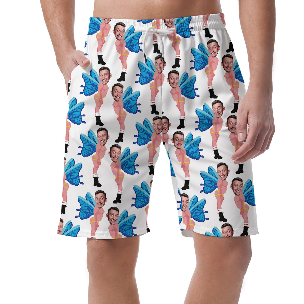 Personalized Funny Butterfly Blue Hula Short - variant image 1