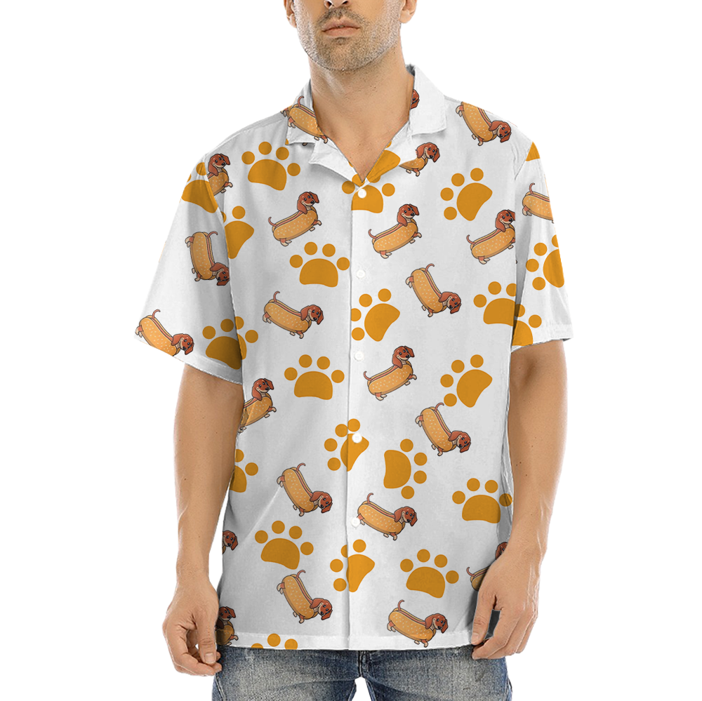 Funny Sausage Dog Button Up Shirt - variant image 1
