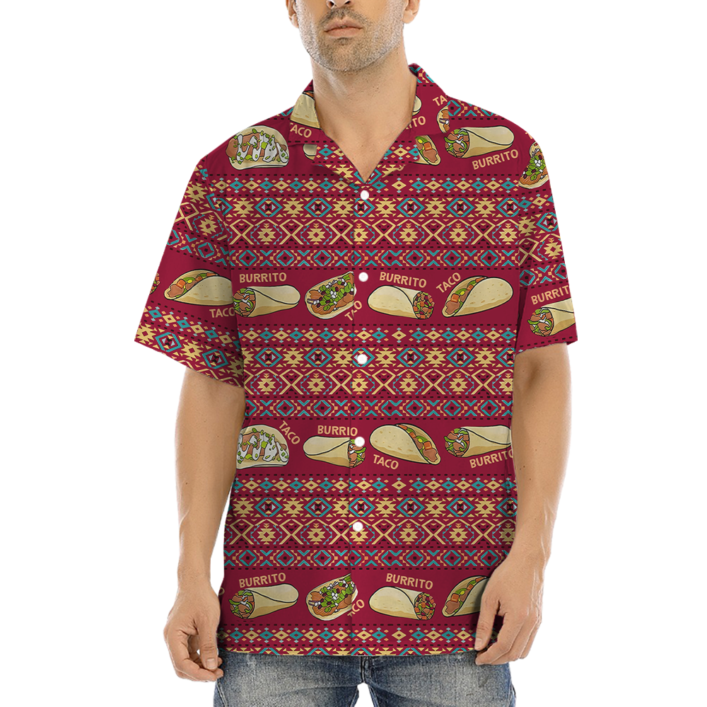 Vintage Taco Red Aloha Shirt - variant image 1