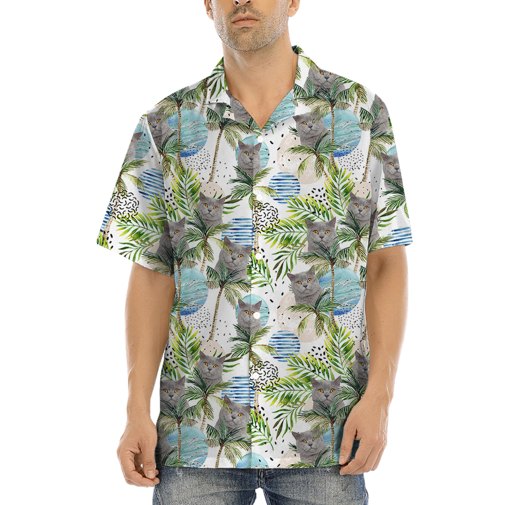 British Shorthair Cat Hawaiian Shirt - variant image 1